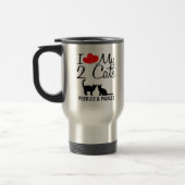 Mug De Voyage J'aime mes deux chats (Gauche)