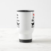 Mug De Voyage J'Aime Mes Deux Chiens D'Adulte Silhouette (Centre)