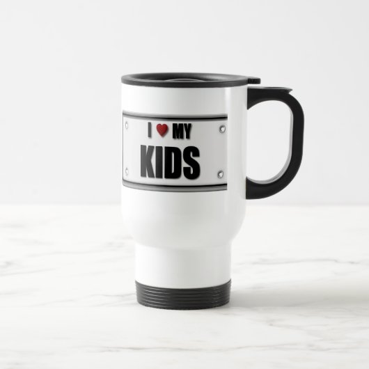 Mug De Voyage J'aime mes enfants (Droite)