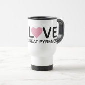 Mug De Voyage J'Aime Mes Grands Pyrénées (Devant droit)