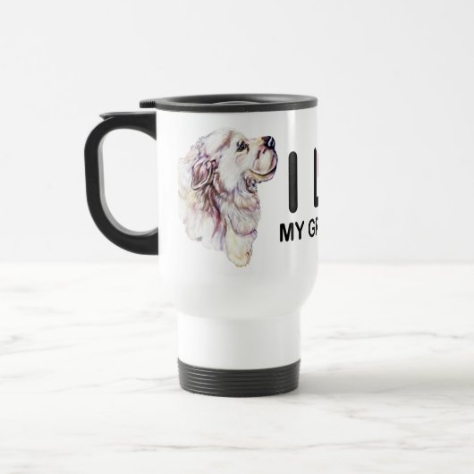 Mug De Voyage J'Aime Mes Grands Pyrénées (Gauche)