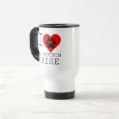 Mug De Voyage J'aime mon Bichon Frise (Devant gauche)