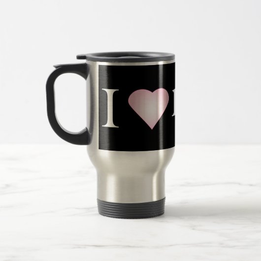 MUG DE VOYAGE J'AIME MON BULLDOG (Gauche)