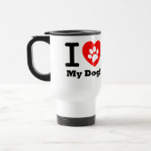 Mug De Voyage J'Aime Mon Chien (Gauche)