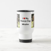 Mug De Voyage J'aime mon chien Secouru | nom et photo (Centre)