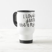 Mug De Voyage J'aime mon dentiste qu'elle est mon épouse (Devant gauche)