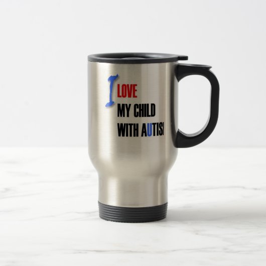 Mug De Voyage J'aime mon enfant autiste - concevez la série (Droit)