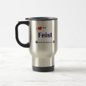 Mug De Voyage J'aime mon Feist (le chien femelle) (Gauche)