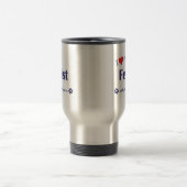 Mug De Voyage J'aime mon Feist (le chien femelle) (Centre)