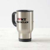 Mug De Voyage J'aime mon magicien (Devant gauche)