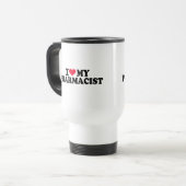 Mug De Voyage J'aime mon pharmacien (Devant gauche)