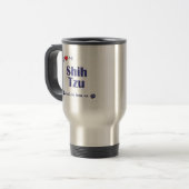 Mug De Voyage J'aime mon Shih Tzu (le chien femelle) (Devant gauche)