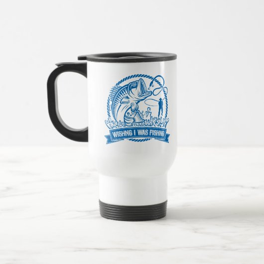 Mug De Voyage J'Aimerais Pêcher (Gauche)