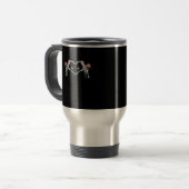 Mug De Voyage Jamais Wilts - Squelette Mains Roses (Devant gauche)