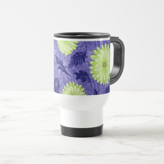 Mug De Voyage Jardin de Daisy à minuit (Devant droit)