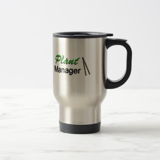 Mug De Voyage Jardin de directeur d'installation (Droit)