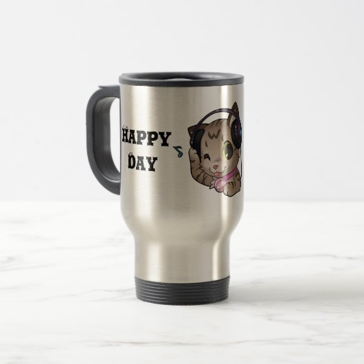 MUG DE VOYAGE JARRO FELIZ DIA (Devant gauche)