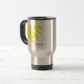 Mug De Voyage Jaune 4 de zèbre (Devant gauche)