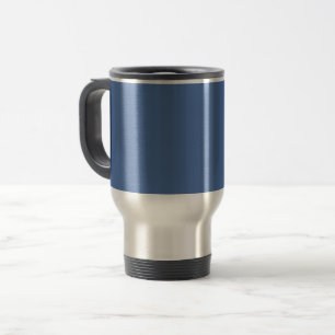 Mug De Voyage Jaune bleu (couleur solide)