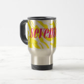 Mug De Voyage Jaune de zèbre (Devant gauche)