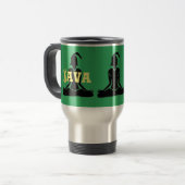 Mug de voyage 'Java Yoga' Green & Silver Commuter (Devant gauche)