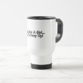 Mug De Voyage Je cours comme un essai de fille pour continuer (Devant droit)