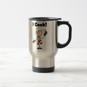 Mug De Voyage Je cuisine - Chef féminin
