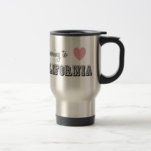 Mug De Voyage Je déménage en Californie (Droit)