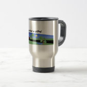 Mug De Voyage Je jouerais au golf plutôt ! (Devant droit)