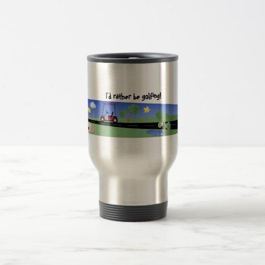 Mug De Voyage Je jouerais au golf plutôt ! (Centre)