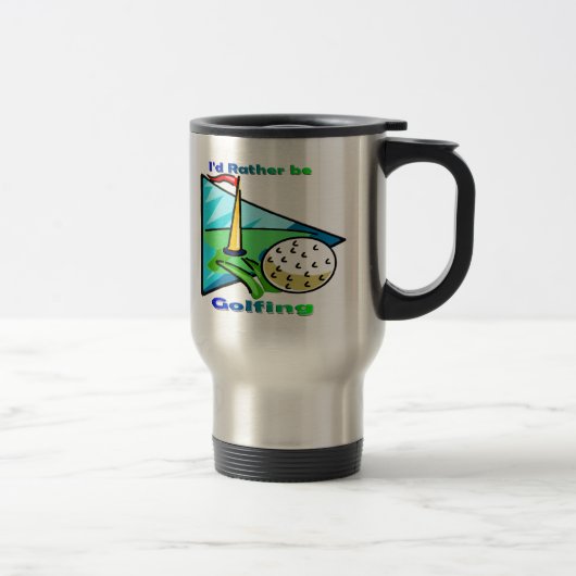 Mug De Voyage Je jouerais au golf plutôt (Droit)
