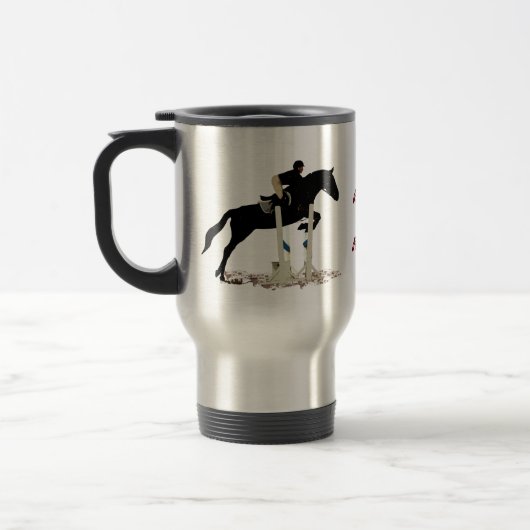 Mug De Voyage Je monterais plutôt ! Cheval (Gauche)