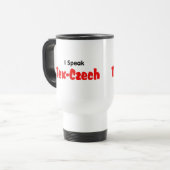 Mug De Voyage Je parle Tex-Tchèque (Devant gauche)
