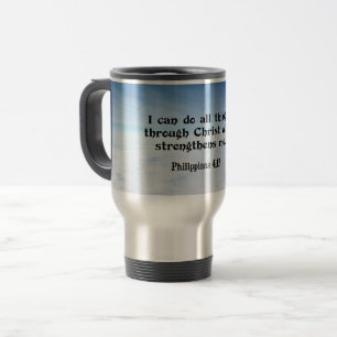 Mug De Voyage Je peux faire toutes choses par...Philippiens 4:13