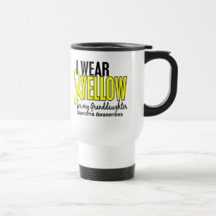 Mug De Voyage Je porte le jaune pour mon sarcome de la