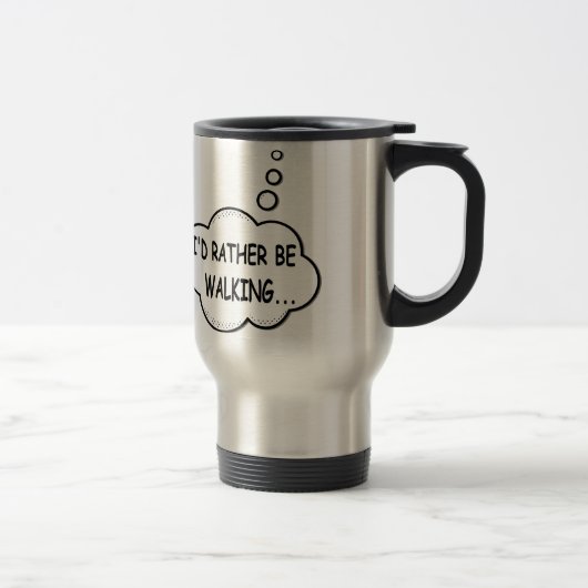 Mug De Voyage Je préfère marcher (Droit)
