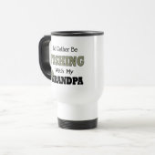 Mug De Voyage Je préfère pêcher avec grand-père (Devant gauche)