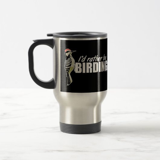 Mug De Voyage Je préférerais être un oiseau (Gauche)