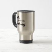 Mug De Voyage Je préférerais pêcher (Devant gauche)