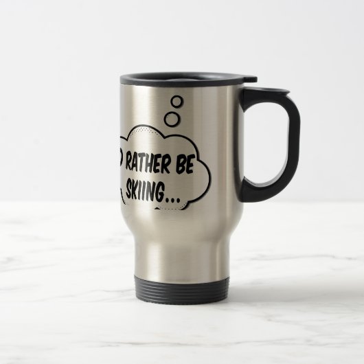 Mug De Voyage Je Préférerais Skier (Droit)