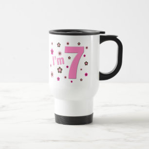 Mug De Voyage Je suis 7 fleurs de rose et de brun