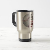 Mug De Voyage Je Suis Beau Je Suis Bon Baseball (Devant gauche)