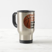 Mug De Voyage Je Suis Beau Je Suis Bon Basket (Devant gauche)