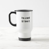 Mug De Voyage Je suis nerd et j'adore ça voyage mug (Gauche)