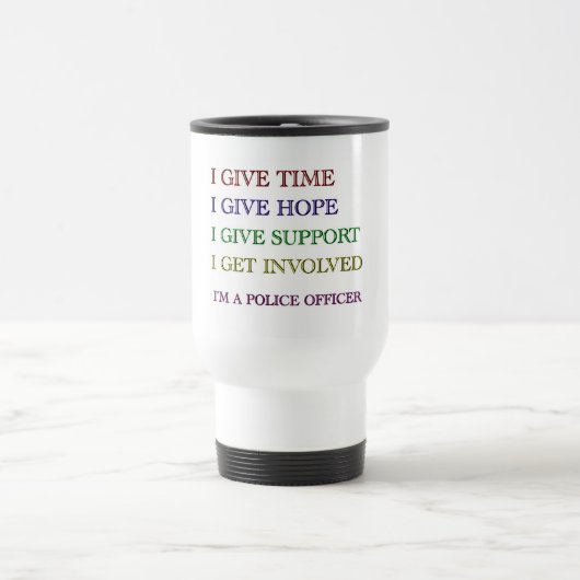 Mug De Voyage Je suis un policier (Centre)