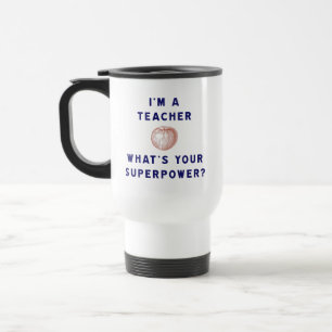 Mug De Voyage Je suis un professeur [pomme] ce qui est la votre