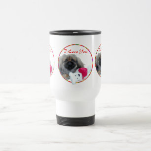 Mug De Voyage Je t'aime chiot Pékinois
