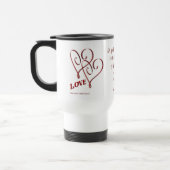 Mug De Voyage Je T'Aime Coeurs Rouges Interconnectés Voyage Mug (Gauche)