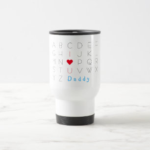 Mug De Voyage Je t'aime papa Fête des pères Anniversaire Commute