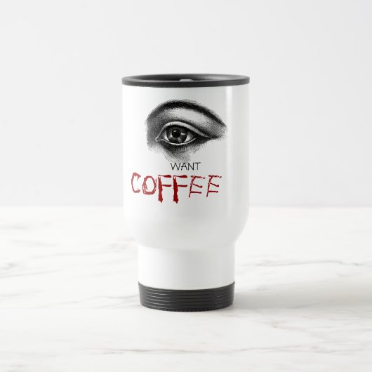 Mug De Voyage Je veux du CAFÉ (Centre)